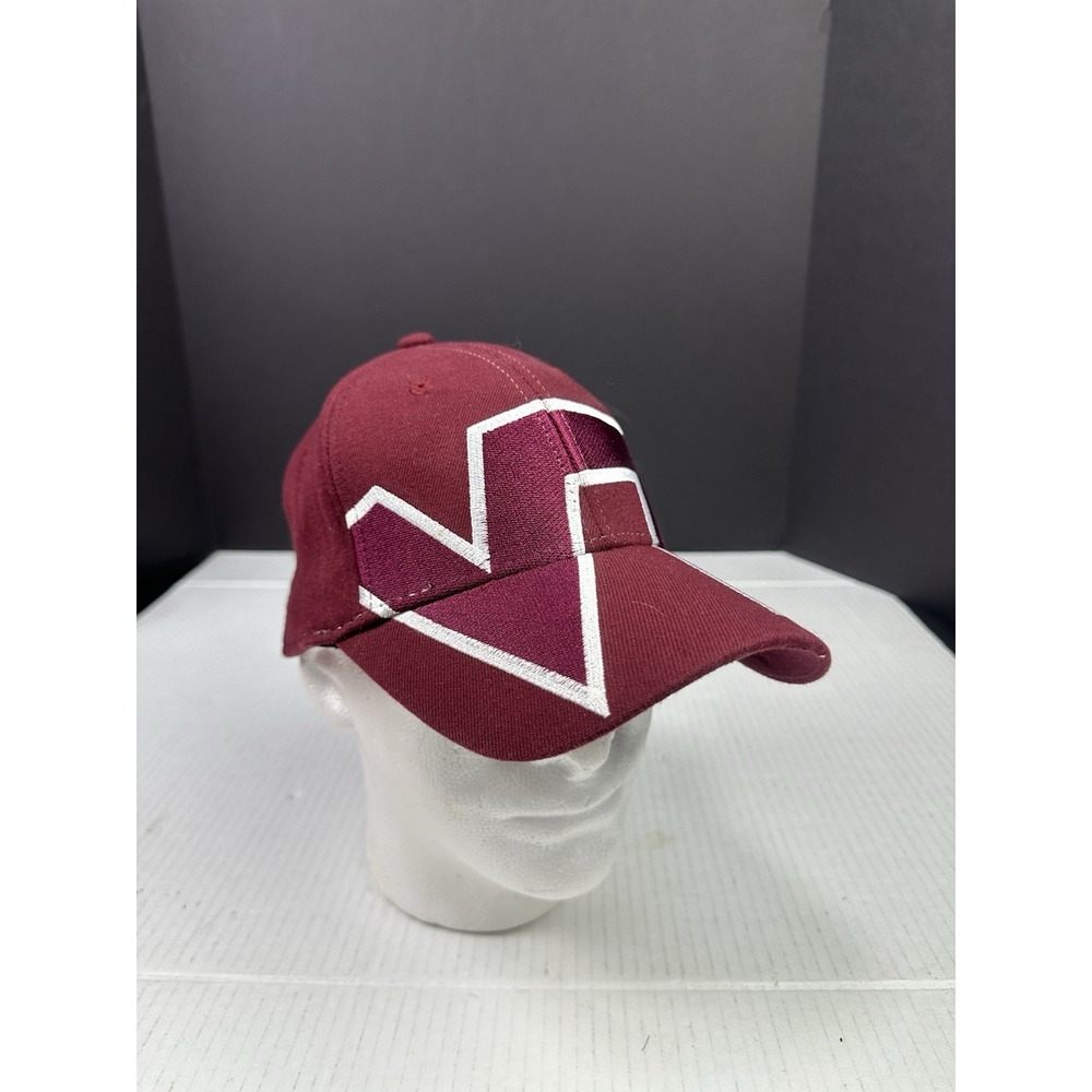 Top of the World Big Logo Virginia Tech Hokies Flex One-Fit Hat Maroon OSFA